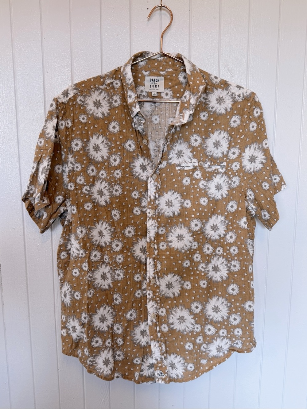 Men's Retro Daisy Lightweight Button-Down